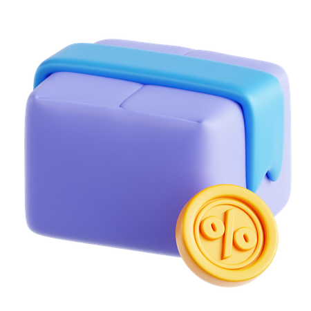 Desconto de pacote  3D Icon