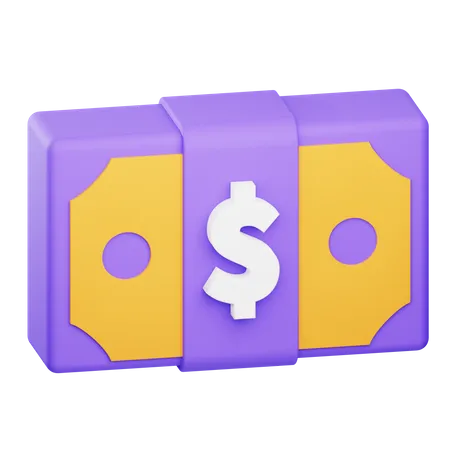 Pacote de dólares  3D Icon