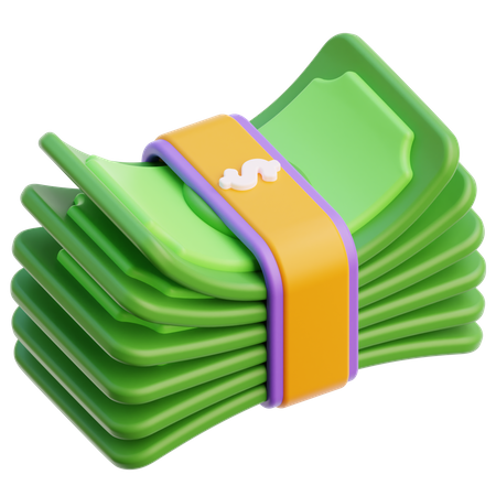 Pacote de dólares  3D Icon