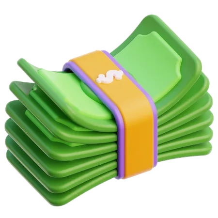 Pacote de dólares  3D Icon