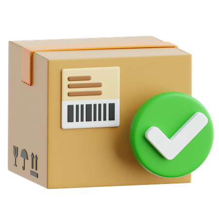 Pacote entregue  3D Icon