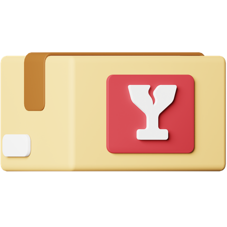 Pacote frágil  3D Icon