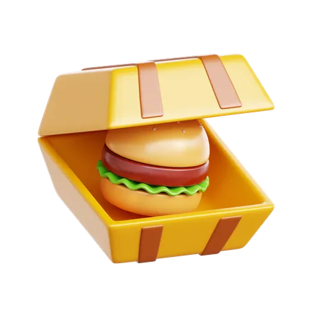 Pacote de hambúrguer  3D Icon