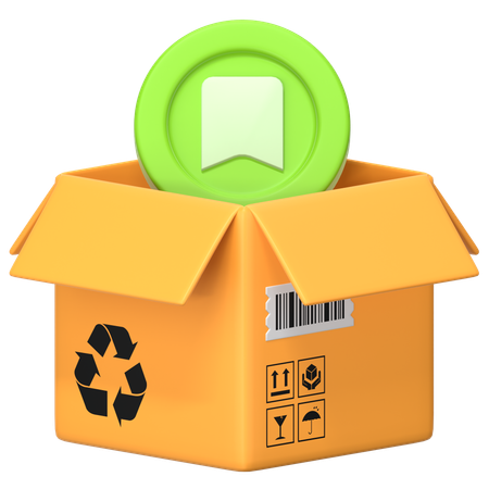 Marcador de pacote  3D Icon