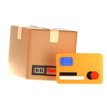 Pagamento de pacote 3D Icon