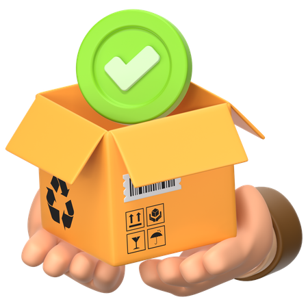 Recebimento de pacote  3D Icon