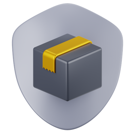 Pacote seguro  3D Icon