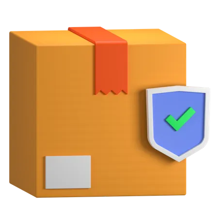 Pacote seguro  3D Icon