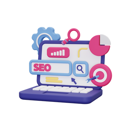 Pacote SEO  3D Illustration