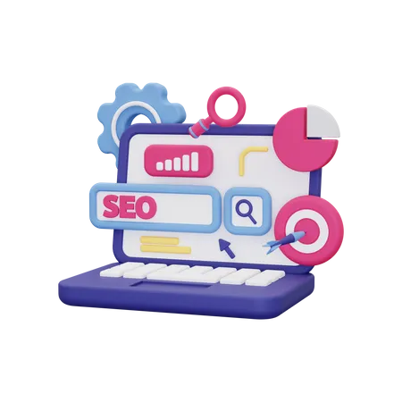 Pacote SEO  3D Illustration