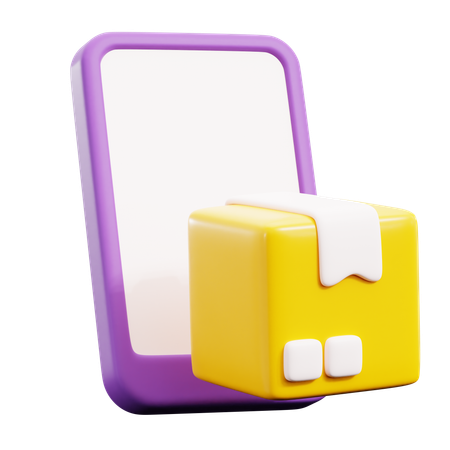 Pacotes on-line  3D Icon