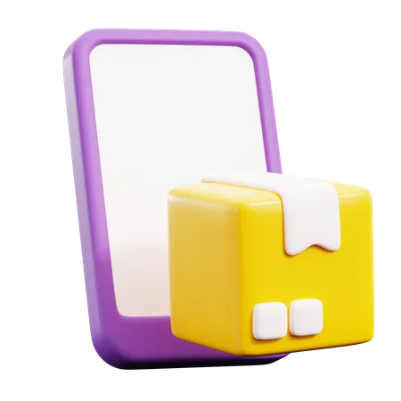 Pacotes on-line  3D Icon