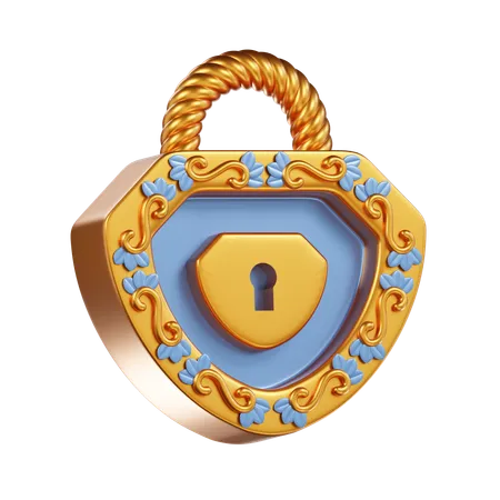 Pad lock  3D Icon