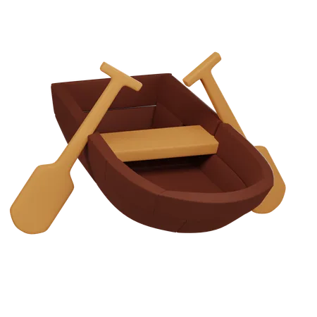 Small Boat Pirate 3D Icon