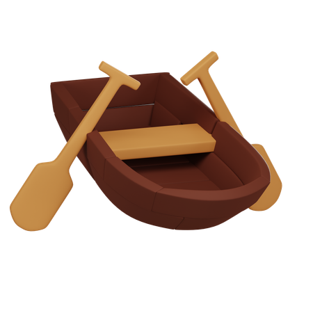 Paddle Boat  3D Icon