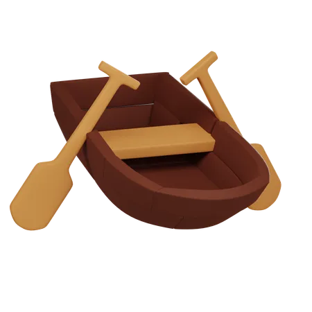 Paddle Boat  3D Icon