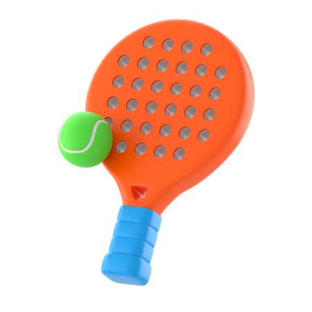 Padel Racket  3D Icon