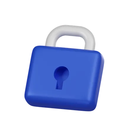 Enhance Your Projects With A 3 D Rendered Minimal Blue Lock Icon Or Padlock Symbolizing Security And Protection This Sleek Illustration Adds A Sense Of Safety To Your Design Perfect For Web Presentations And More 3D Icon