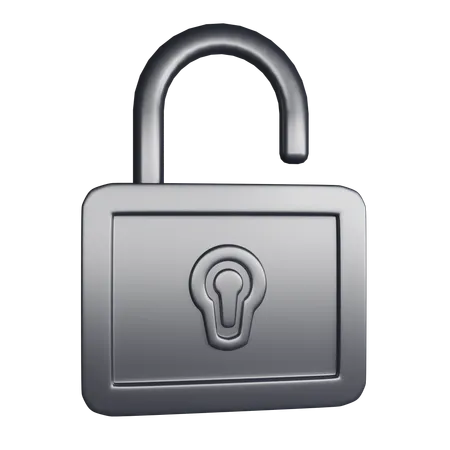Padlock For Security 3D Icon