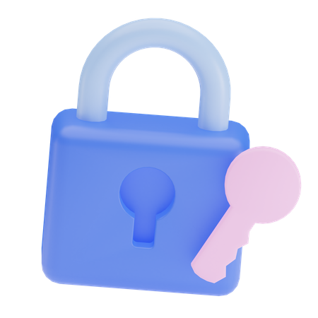 Padlock  3D Illustration