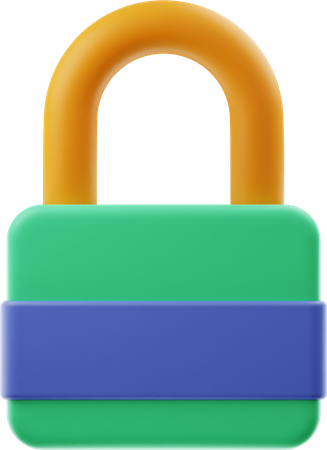 Padlock  3D Illustration