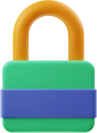 Padlock  3D Illustration