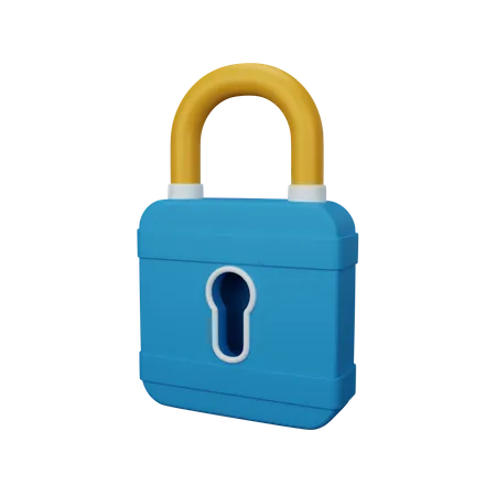 3 D Rendering Padlock Isolated Useful For User Interface Apps And Web Design Illustration 3D Icon