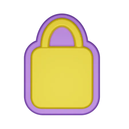 Lock Security Safe 3D Icon