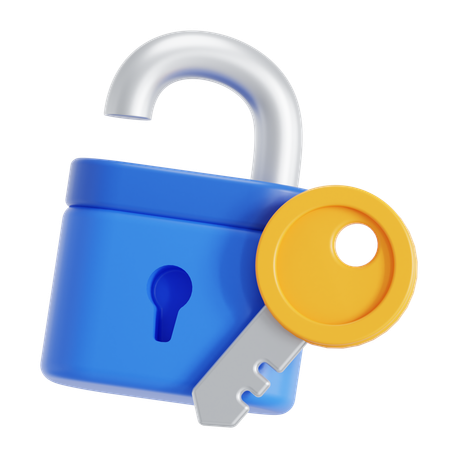 Padlock open  3D Icon