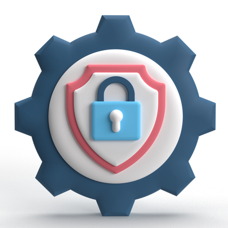 南京錠セキュリティ  3D Icon