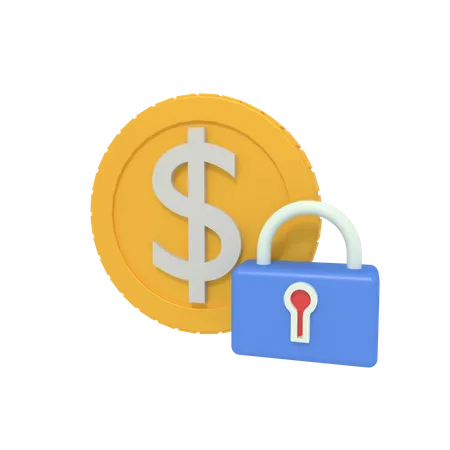 Padlock security  3D Icon