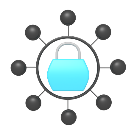 Padlock Security  3D Icon