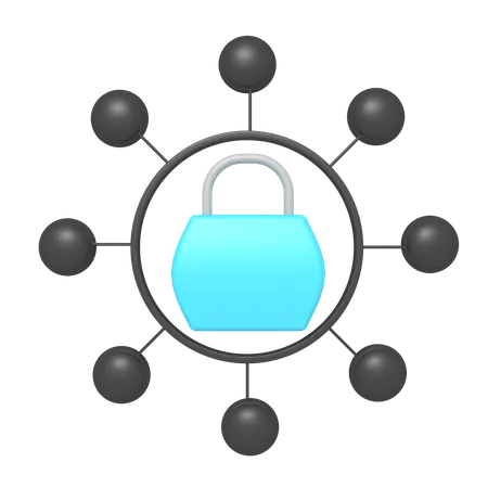 Padlock Security  3D Icon