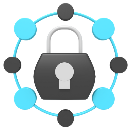 Padlock Security  3D Icon