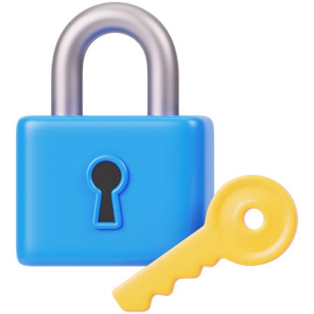 Padlock Security  3D Icon
