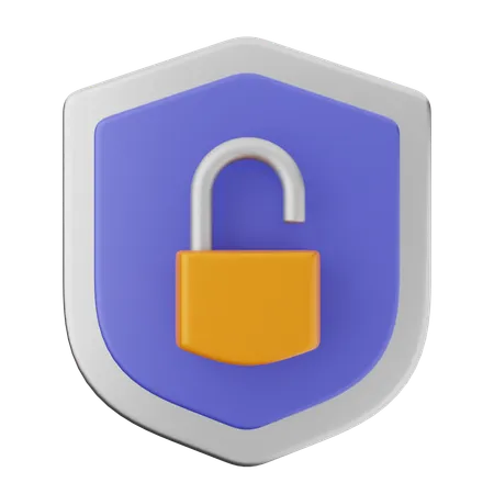 Padlock Shield Protection  3D Icon