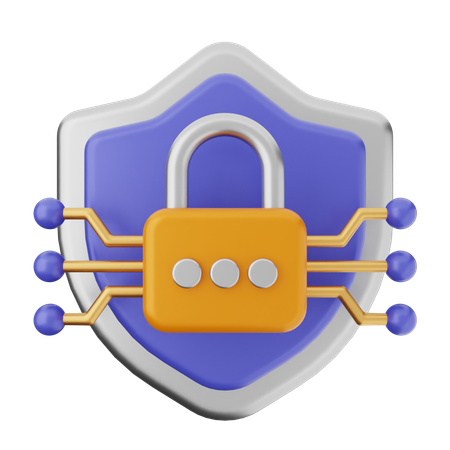 Padlock Shield Protection  3D Icon