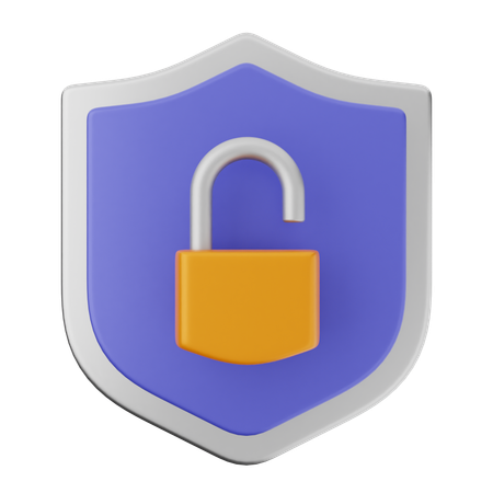 Padlock Shield Protection  3D Icon