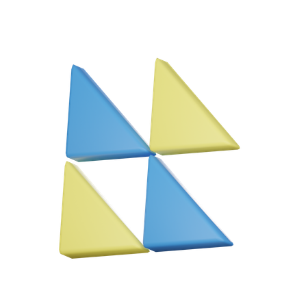 Triângulo padrão  3D Icon