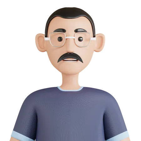 Avatar de padre  3D Icon