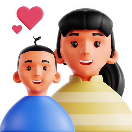 Padre e hijo  3D Icon