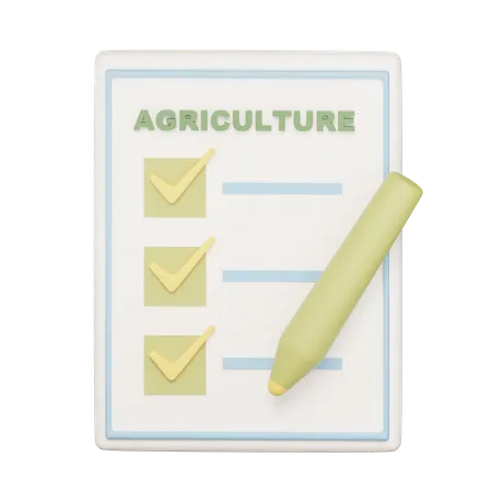 Padrões agrícolas  3D Icon