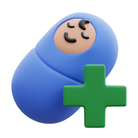 Paediatric Baby  3D Icon