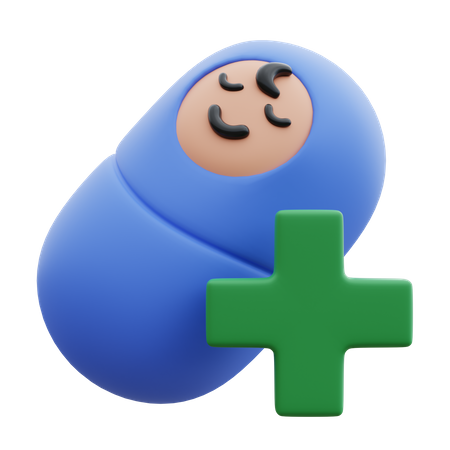 Paediatric Baby  3D Icon
