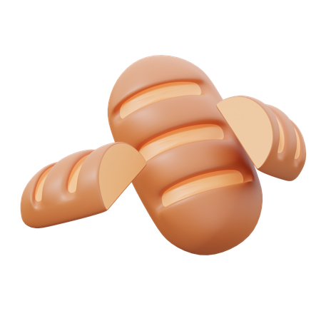 Pães  3D Icon