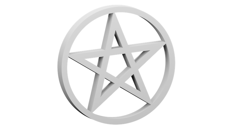 Pagam Religious Symbol 3D Illustration