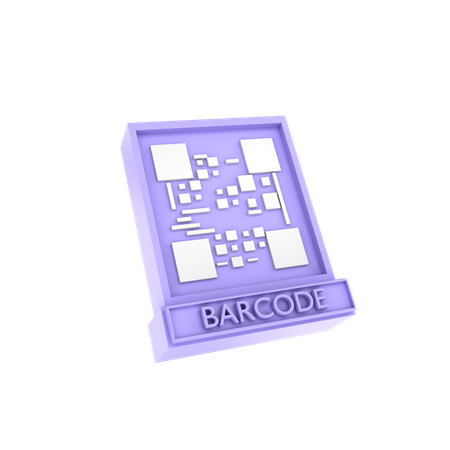 Código de barras de pagamento  3D Icon