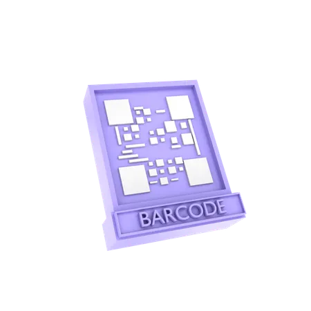 Código de barras de pagamento  3D Icon