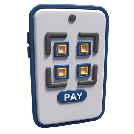 Código qr de pagamento  3D Icon