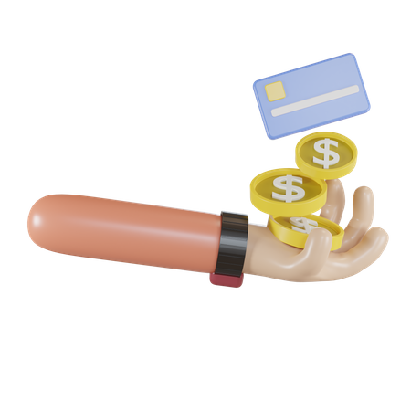 Pagamento com cartão de crédito  3D Icon